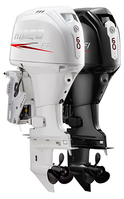Hidea 60 HP Uzun Şaft Deniz Motoru (HDEF60FUEL-T) Siyah