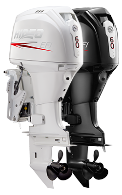 Hidea 60 HP Uzun Şaft Deniz Motoru (HDEF60FUEL-T) Siyah