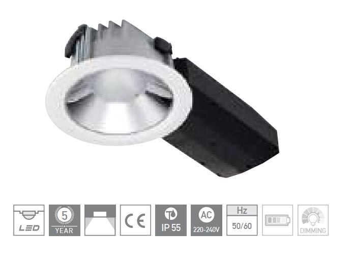 DAEYANG LECO115WFL-P20613WGPEtC30-C3PE LED Gömme Spot/ LED Downlight